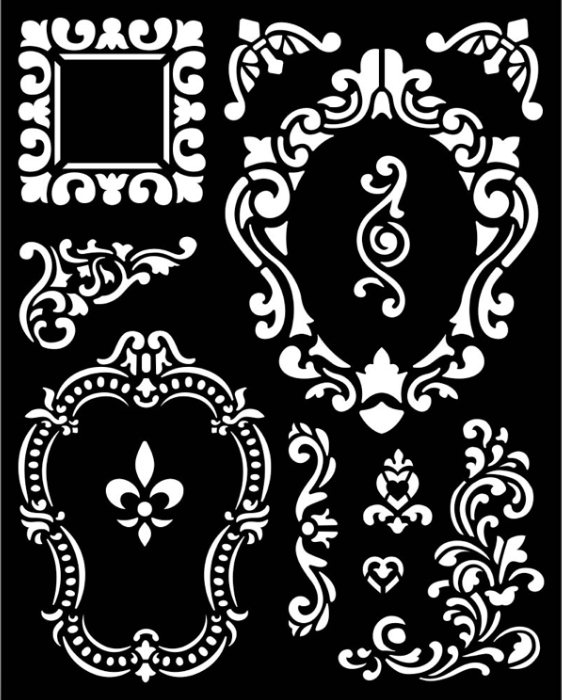 Stamperia dikke stencil-Alice Frames